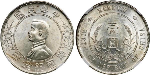 1 Dollar China Silver 