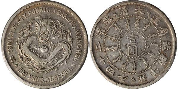 1 Dollar China Silver 