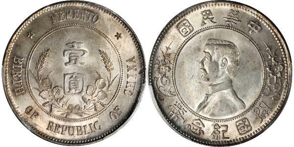 1 Dollar China Silver 