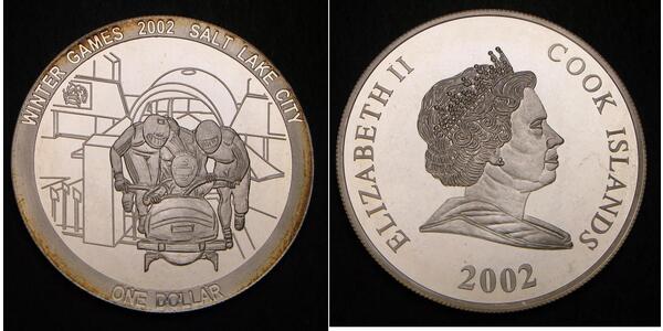 1 Dollar Cook Islands Silver Elizabeth II (1926-2022)