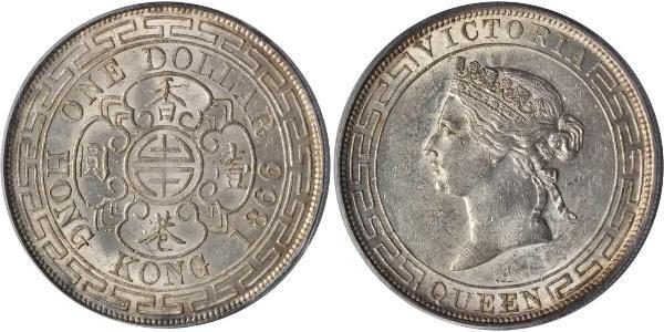 1 Dollar Hong Kong Silver Edward VII (1841-1910)