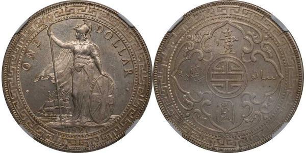 1 Dollar Hong Kong / British Empire (1497 - 1949) Silver 