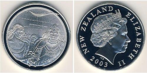 1 Dollar New Zealand Silver 