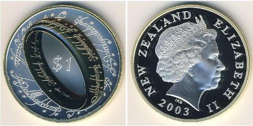 1 Dollar New Zealand Silver 