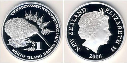 1 Dollar New Zealand Silver 