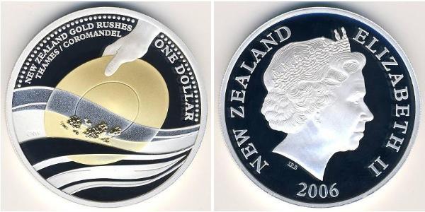 1 Dollar New Zealand Silver 