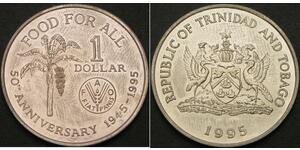 1 Dollar Trinidad and Tobago Silver 