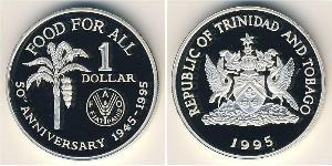 1 Dollar Trinidad and Tobago Silver 