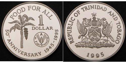 1 Dollar Trinidad and Tobago Silver 