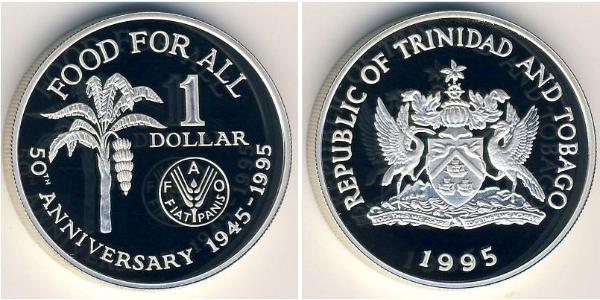 1 Dollar Trinidad and Tobago Silver 