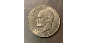 1 Dollar USA (1776 - ) Silver Dwight David Eisenhower (1890-1969)