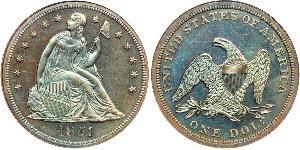 1 Dollar USA (1776 - ) Silver 