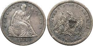 1 Dollar USA (1776 - ) Silver 