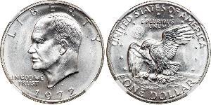 1 Dollar USA (1776 - ) Silver Dwight David Eisenhower (1890-1969)