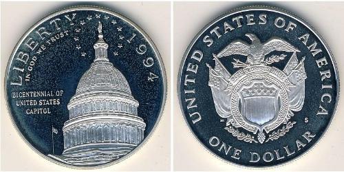 1 Dollar USA (1776 - ) Silver 