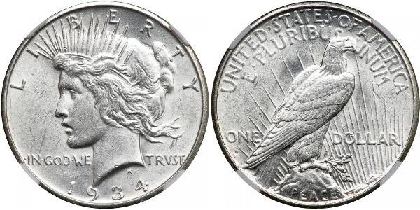 1 Dollar USA (1776 - ) Silver 