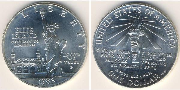 1 Dollar USA (1776 - ) Silver 