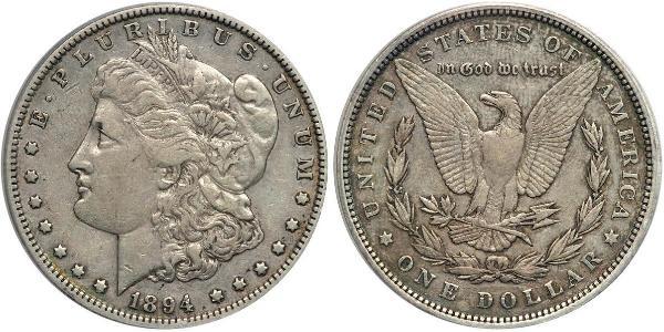 1 Dollar USA (1776 - ) Silver 