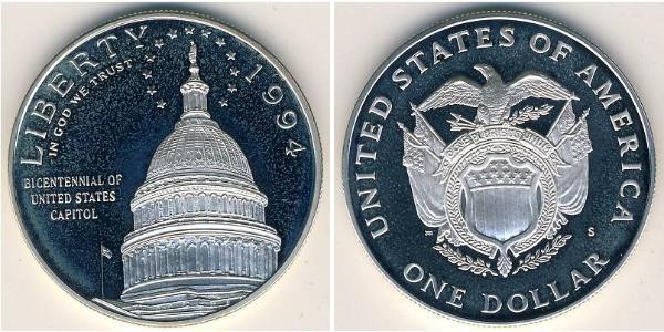 1 Dollar USA (1776 - ) Silver 