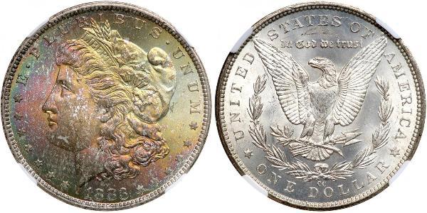 1 Dollar USA (1776 - ) Silver 