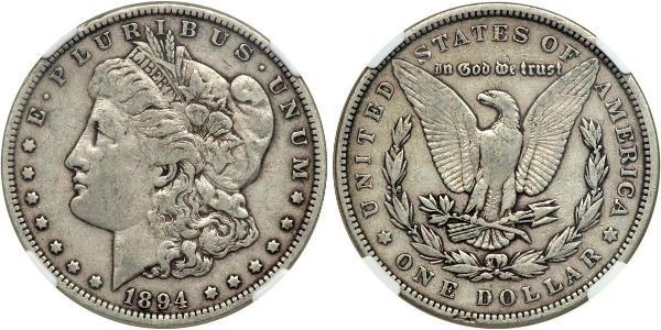 1 Dollar USA (1776 - ) Silver 