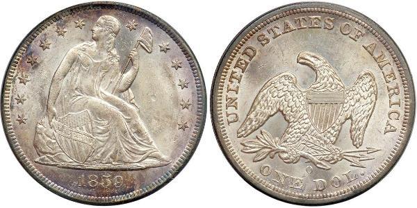 1 Dollar USA (1776 - ) Silver 