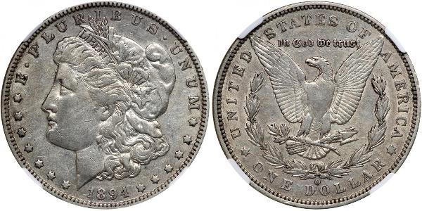 1 Dollar USA (1776 - ) Silver 