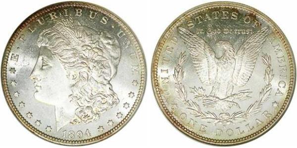 1 Dollar USA (1776 - ) Silver 