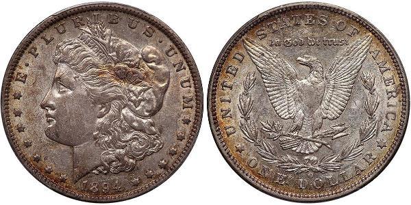 1 Dollar USA (1776 - ) Silver 