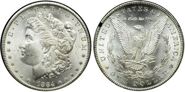 1 Dollar USA (1776 - ) Silver 