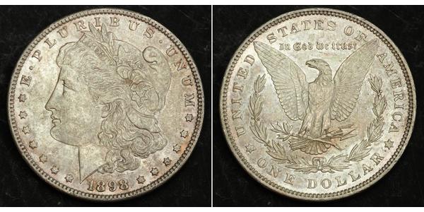 1 Dollar USA (1776 - ) Silver 