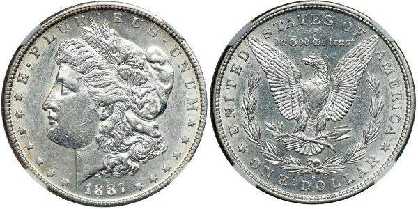 1 Dollar USA (1776 - ) Silver 