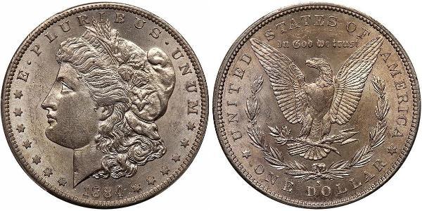 1 Dollar USA (1776 - ) Silver 
