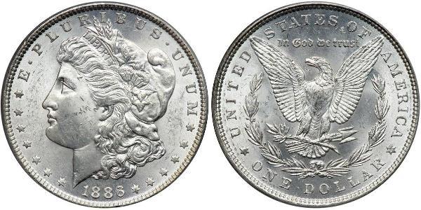 1 Dollar USA (1776 - ) Silver 