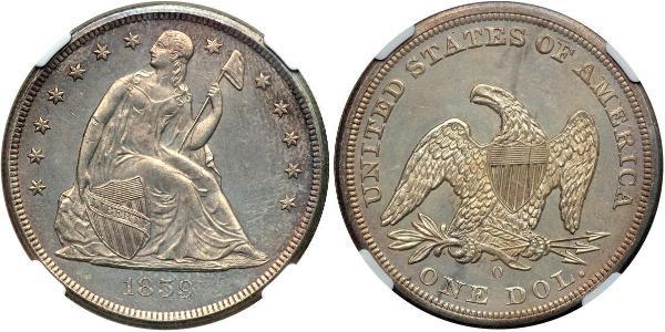 1 Dollar USA (1776 - ) Silver 