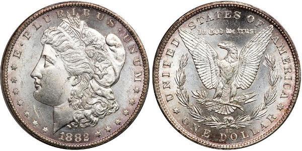 1 Dollar USA (1776 - ) Silver 