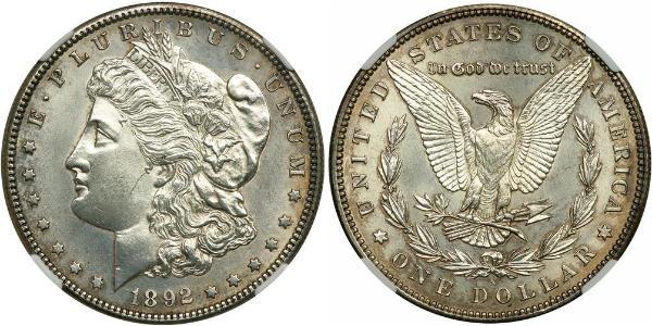 1 Dollar USA (1776 - ) Silver 