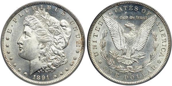 1 Dollar USA (1776 - ) Silver 