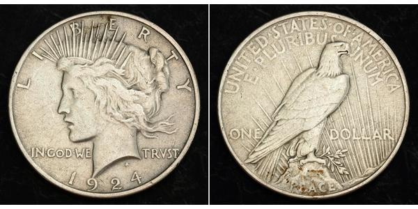 1 Dollar USA (1776 - ) Silver 