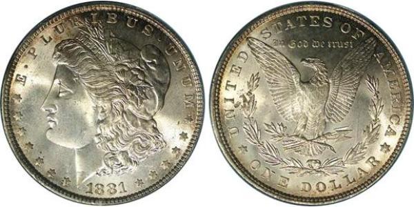 1 Dollar USA (1776 - ) Silver 