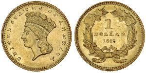 1 Dollar Vereinigten Staaten von Amerika (1776 - )  