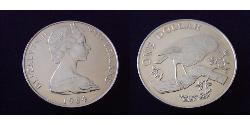 1 Dollar 新西兰  伊丽莎白二世 (1926-2022)