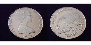 1 Dollar 新西兰  伊丽莎白二世 (1926-2022)