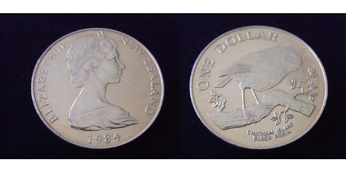 1 Dollar 新西兰  伊丽莎白二世 (1926-2022)