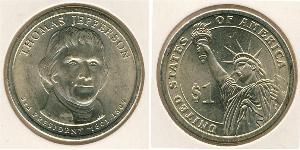 1 Dollar 美利堅合眾國 (1776 - )  Thomas Jefferson (1743-1826)