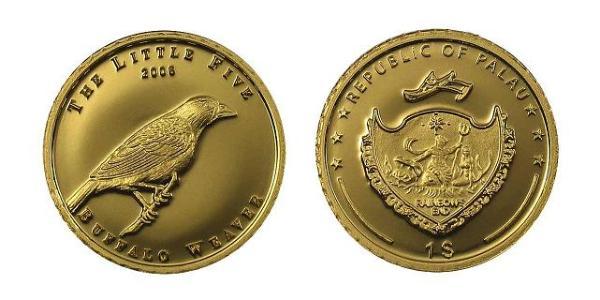 1 Dollar Palau 金 