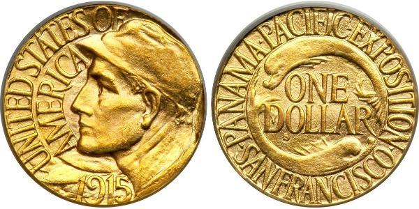 1 Dollar 美利堅合眾國 (1776 - ) 金 