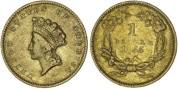 1 Dollar 美利堅合眾國 (1776 - ) 金 