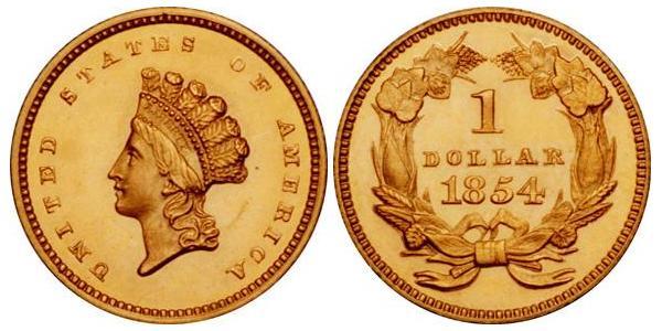 1 Dollar 美利堅合眾國 (1776 - ) 金 