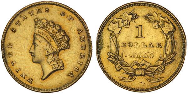 1 Dollar 美利堅合眾國 (1776 - ) 金 
